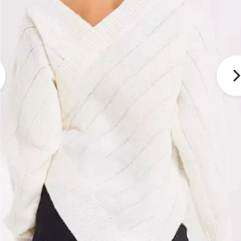 WRAPPED SWEATER WITH UNEVEN BOTTOM Size S - Picture 2 of 6